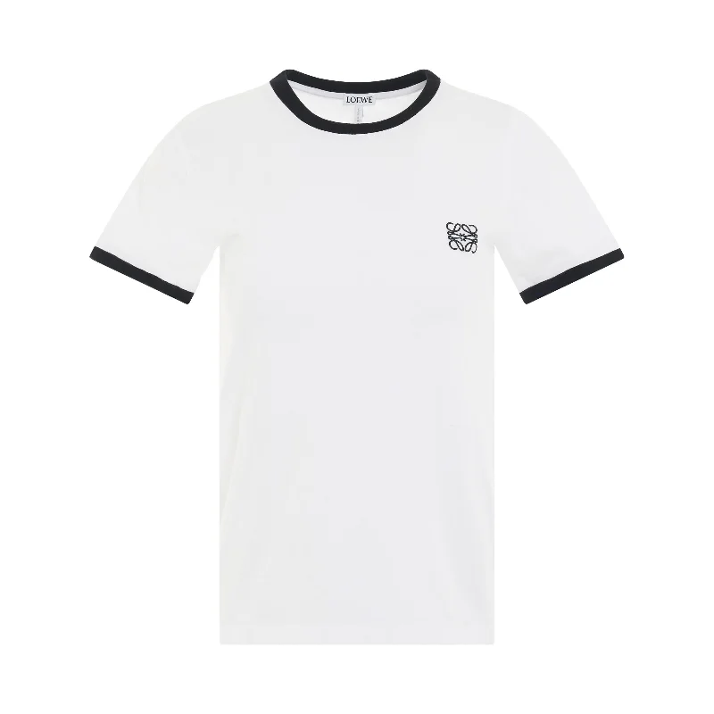 Anagram T-Shirt in White/Black