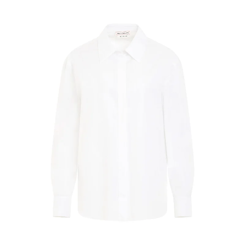 Classic Organic Popeline Shirt in White