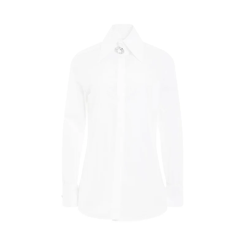 Cotton Popeline Shirt in White