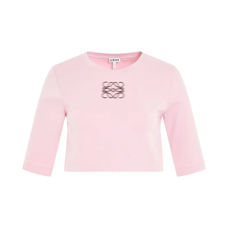 Cropped T-Shirt in Pink