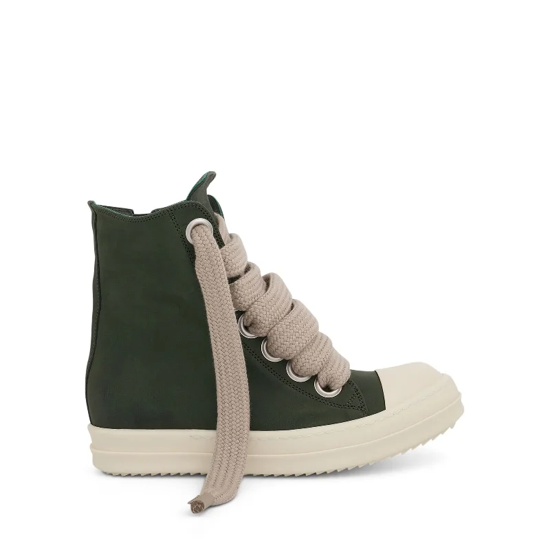 EDFU Leather Sneakers in Moss/Milk