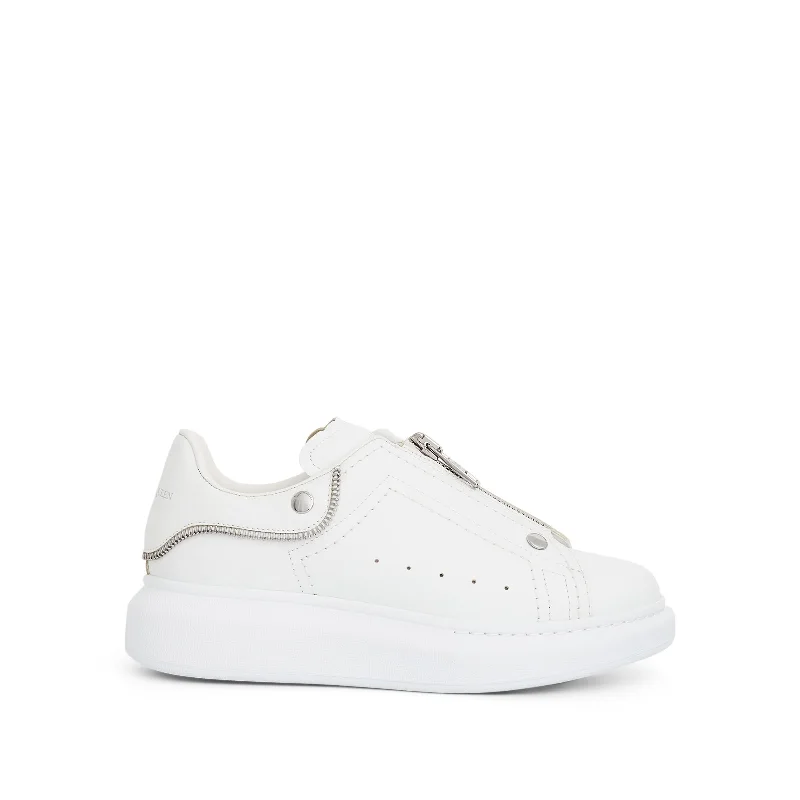 Larry Oversized Hardware Sneaker in White