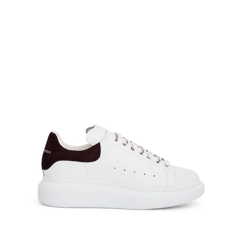 Larry Oversized New Suede Velour Sneaker in White