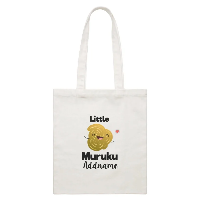 Heavy - Duty Canvas Tool Bag with Multiple Compartments for DIY EnthusiastsLittle Muruku Addname White Canvas Bag