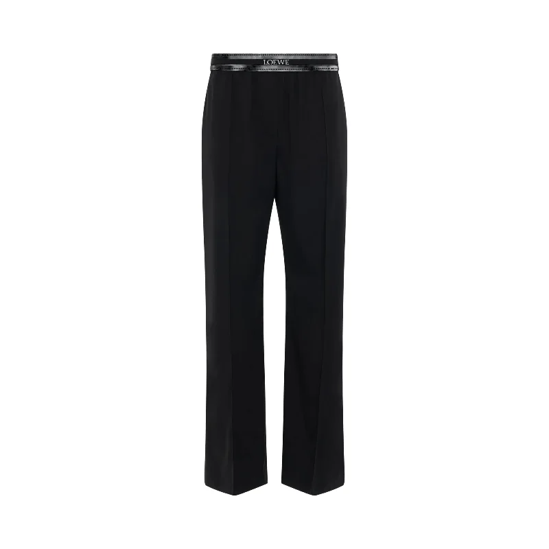 Logo Trousers in Black