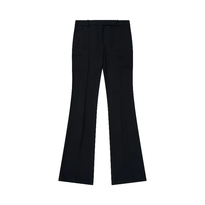 Narrow Bootcut Pants in Black