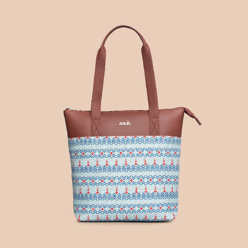 Women's Printed Tote Bag in Floral Patterns for a Spring - Themed Shopping TripDaman Weave Everyday Tote Bag