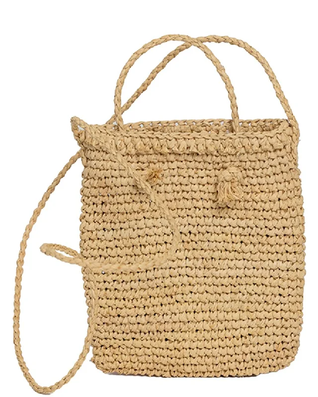 Tote Bag with RFID - Blocking Pocket in Black for Protecting Your Cards and InformationHat Attack Harmony Mini Raffia Bag