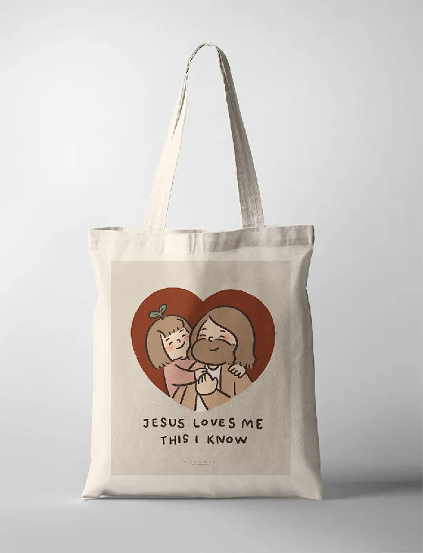 Linen Tote Bag in Natural Beige with Braided Details for a Rustic Summer EnsembleLoved by Jesus, Always {Tote Bag}