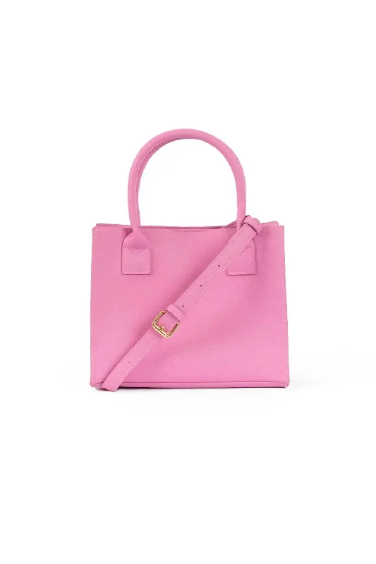 Women's Tote Bag with Magnetic Closure in Orange for Easy Access on the GoMini Modern Tote In Guava Pink