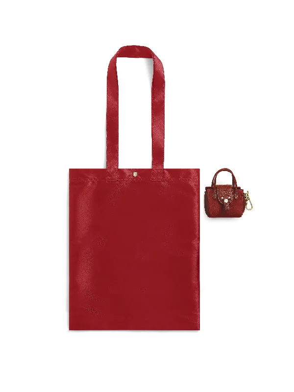 Geometric - Printed Tote Bag in Multicolor for a Contemporary and Trendy OutfitMini Windsor Shopping Tote - Red