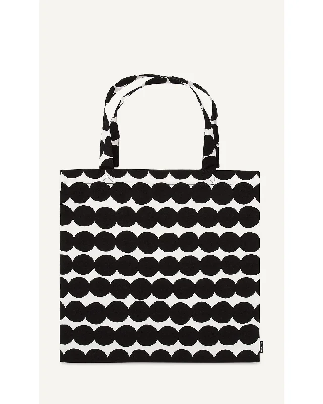 Medium - Sized Canvas Tote Bag in Navy Blue with Striped Pattern for a Nautical - Inspired Lookräsymatto - tote bag