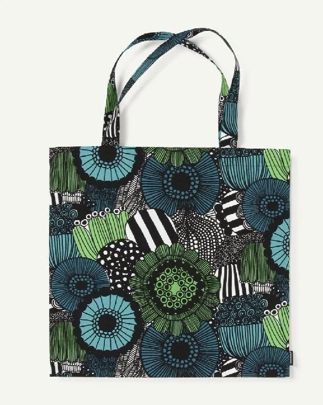 Geometric - Printed Tote Bag in Multicolor for a Contemporary and Trendy Outfitpieni siirtolapuutarha green - tote bag