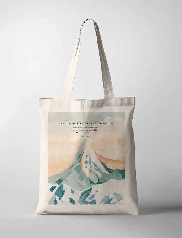 Geometric - Printed Tote Bag in Multicolor for a Contemporary and Trendy OutfitPsalm 121 {Tote Bag}