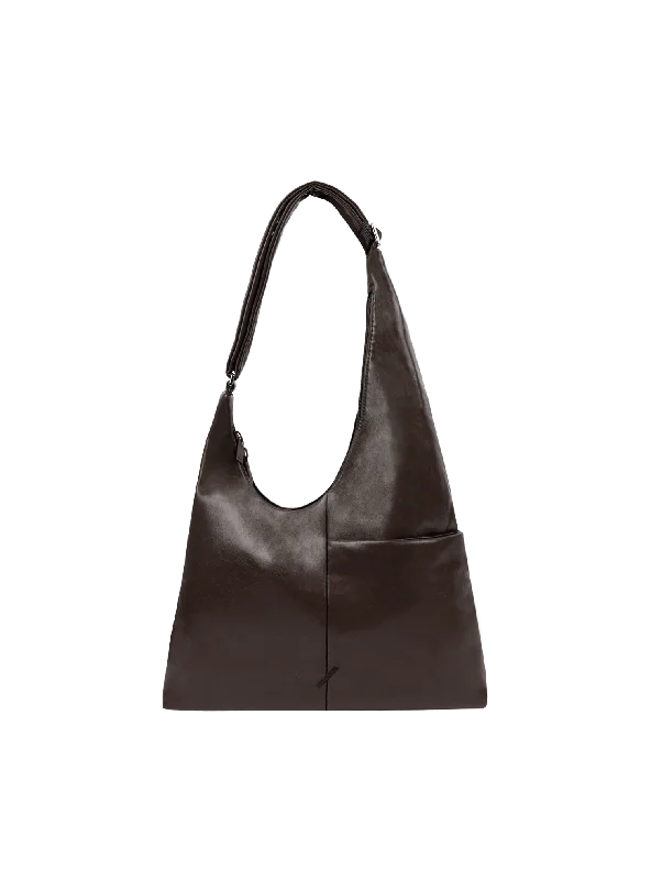 Tote Bag with RFID - Blocking Pocket in Black for Protecting Your Cards and InformationThe Midi Arc (Rich Espresso)