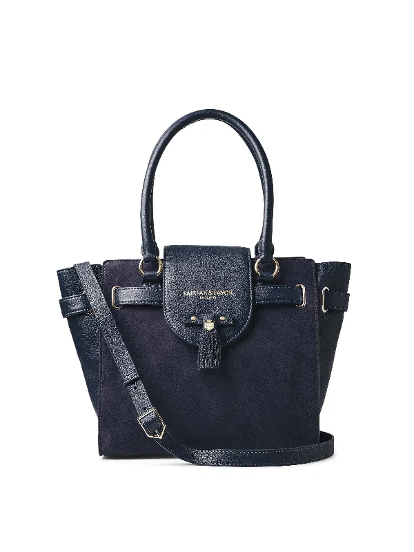 Women's Tote Bag with Inner Compartments in Gray for Organizing Everyday EssentialsWindsor Tote - Navy Blue