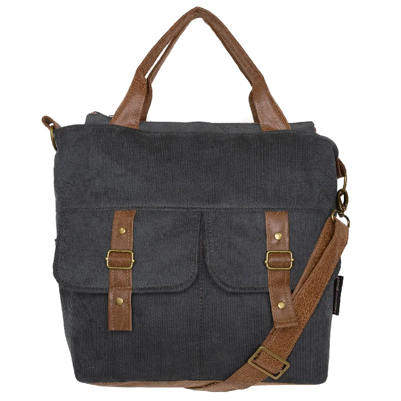 Leather - Trimmed Denim Crossbody Bag in Blue for a Vintage - Inspired LookAmber Crossbody Premier: Oregano Corduroy