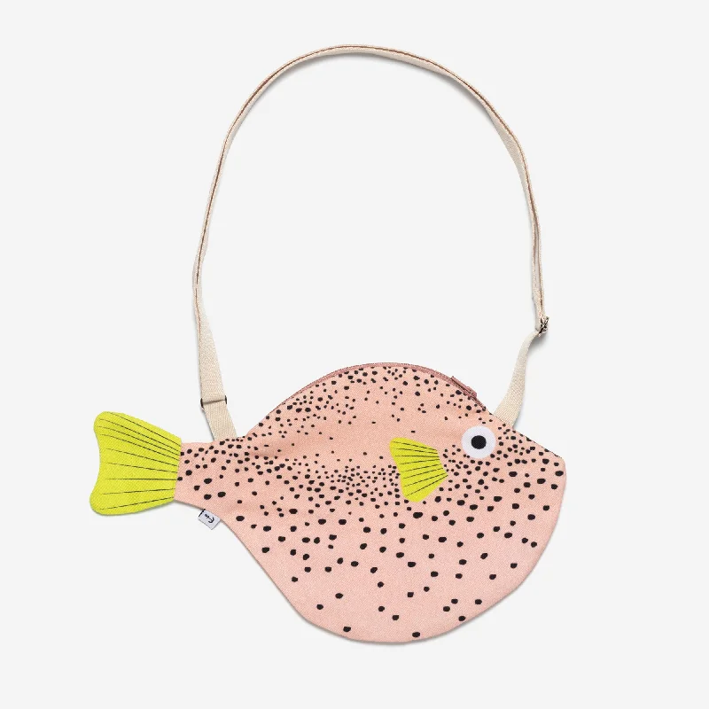 Quilted Shoulder Bag in Cream for a Classic and Elegant LookPufferfish (Small) - Pink