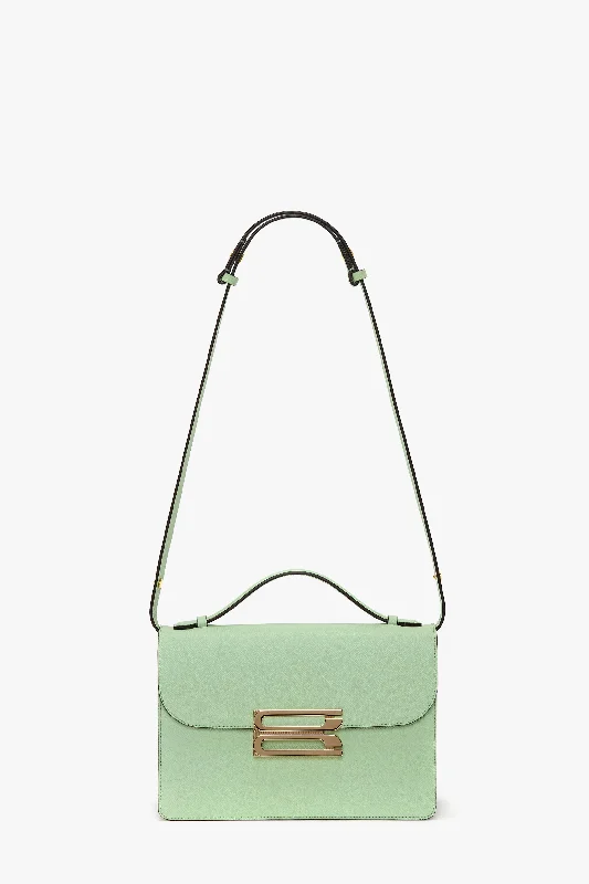 Women's Shoulder Bag with Adjustable Strap in Pink for ComfortDorian Bag In Jade Grained Leather