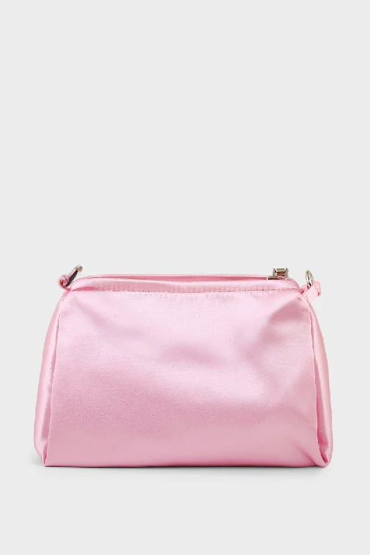 Metallic Shoulder Bag in Gold for Special OccasionsBaguette Shoulder Bags B15084-Pink