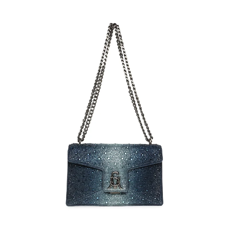 Shoulder Bag with Chain Strap in Silver for a Trendy AppearanceBROSEN DENIM