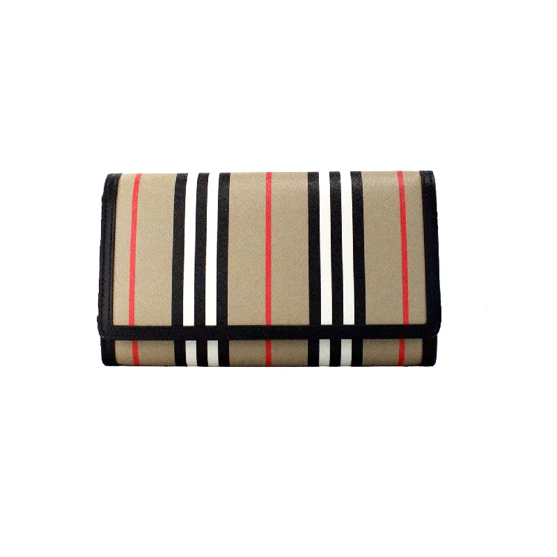 Geometric - Printed PVC Crossbody Bag in Multicolor for Trendy Street StyleBurberry Hannah Icon Stripe Archive  E-Canvas Leather Wallet Crossbody Women's Bag