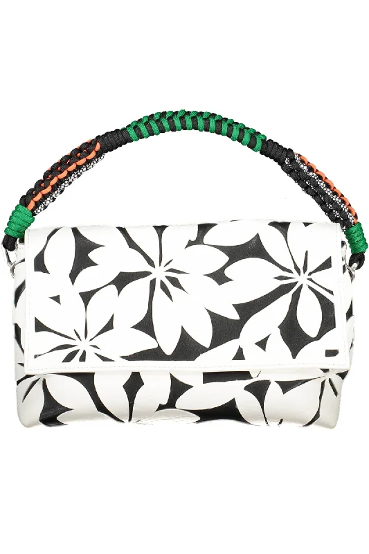 Shoulder Bag with Chain Strap in Silver for a Trendy AppearanceDesigual Chic  Contrasting Detail Shoulder Women's Bag