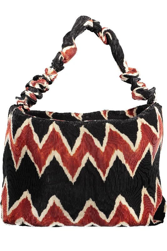 Shoulder Bag with Geometric Pattern in Multicolor for a Contemporary StyleDesigual Chic  Cotton Shoulder Bag with Logo Women's Detail