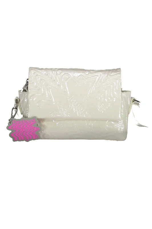 Pvc Shoulder Bag in Clear with Glitter for a Fun and Modern LookDesigual Iridescent Adjustable Shoulder Bag in Women's