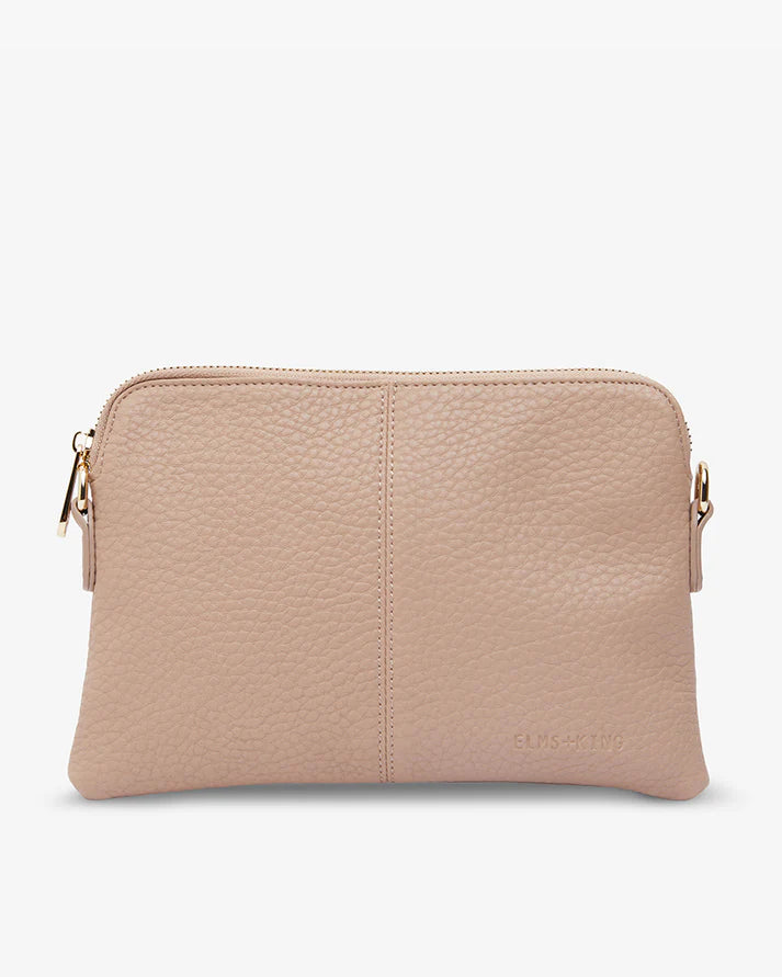 Convertible Women's Card Cases that Double as Keychains in Gold for Added FunctionalityElms + King Small Bowery Clutch/Wallet - Blush