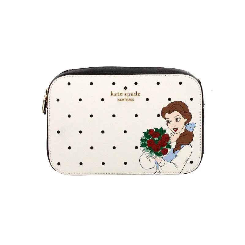 Women's Crossbody Bag with Multiple Compartments in Gray for Organized Daily UseKate Spade Disney Beauty and the Beast Mini Camera Crossbody Bag Women's Purse