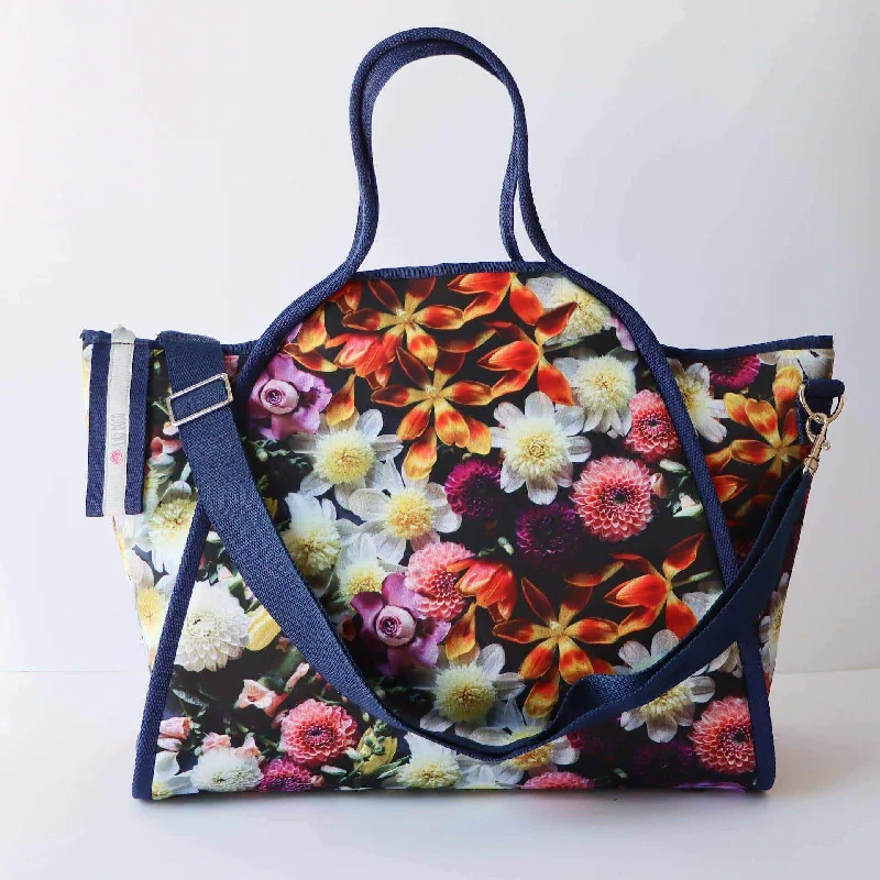 Embroidered Denim Shoulder Bag in Blue for a Vintage VibeLily Rose Bag Of Plenty Grag-and-Go Bag | Abundance