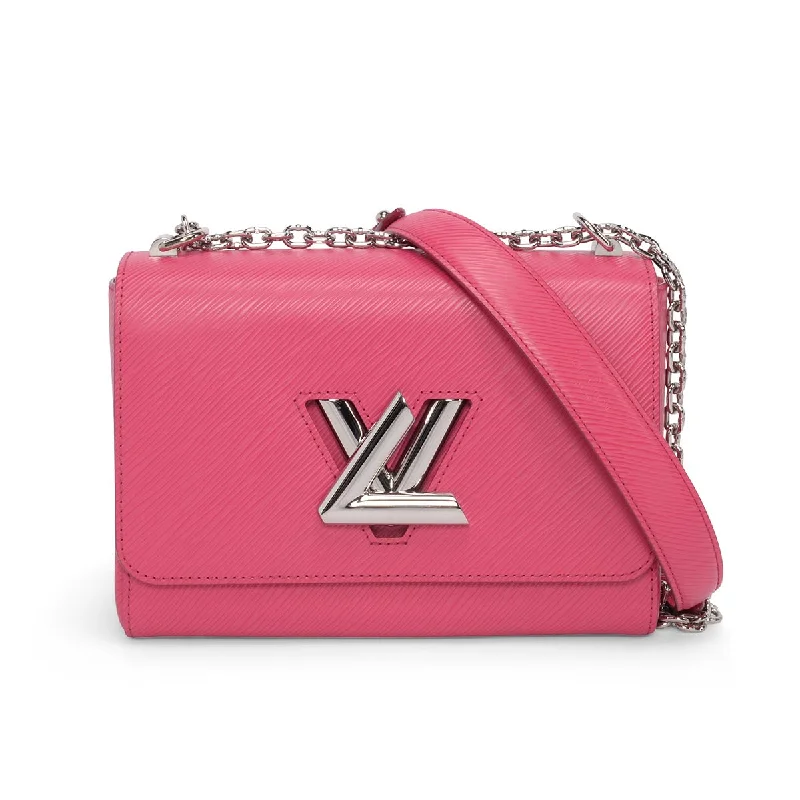 Metallic Shoulder Bag in Gold for Special OccasionsLouis Vuitton Fuchsia Epi Leather Twist MM Bag