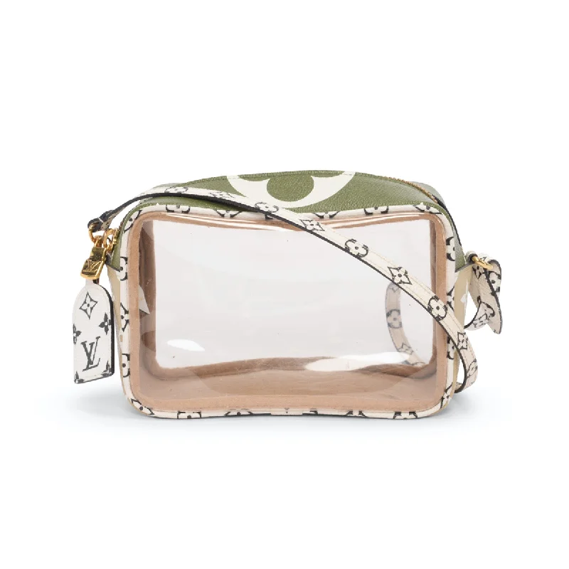 Metallic Shoulder Bag in Gold for Special OccasionsLouis Vuitton Khaki Monogram Giant Beach Pouch