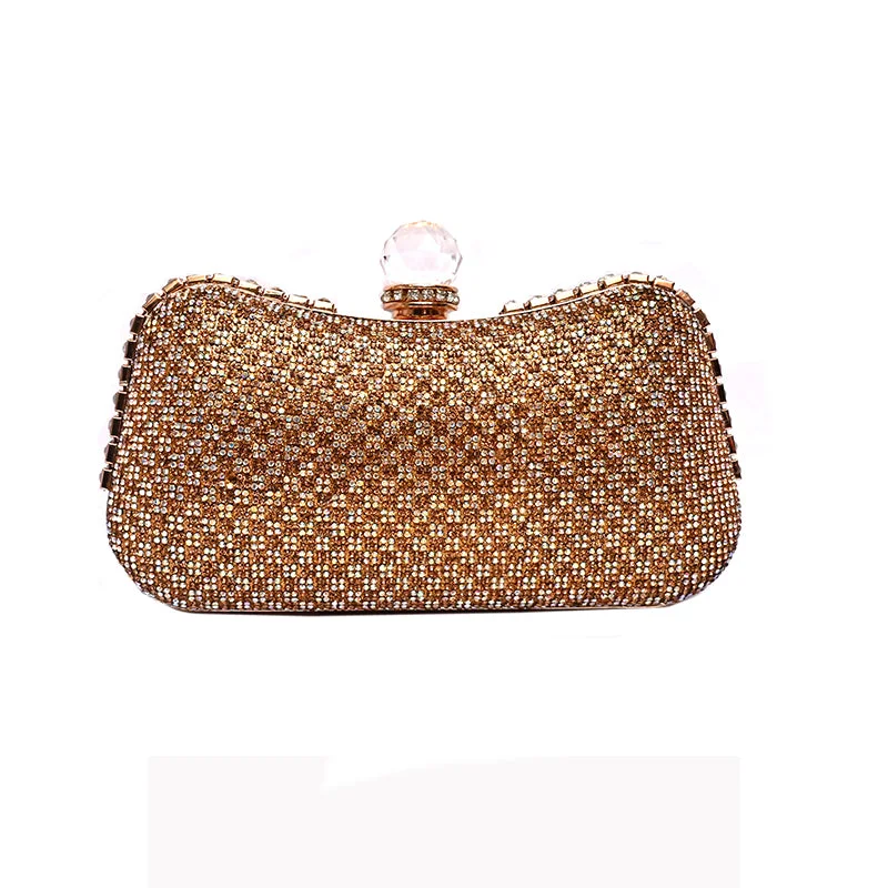 Women's Metallic Leather Clutch in Rose Gold for Valentine's DateMetro-20302526