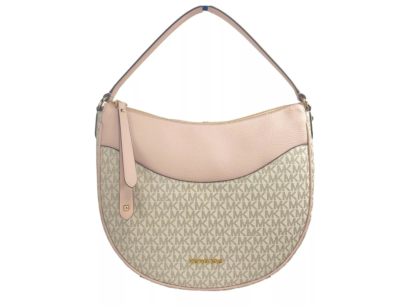 Women's Crossbody Bag with Magnetic Closure in White for Quick AccessMichael Kors Large Dover Half Moon Crossbody Bag Purse Powder Blush Women's multi