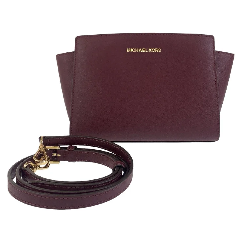 Hand - painted Canvas Crossbody Bag in Yellow for a Unique and Artistic LookMichael Kors Leather Shoulder Bag Wine Red