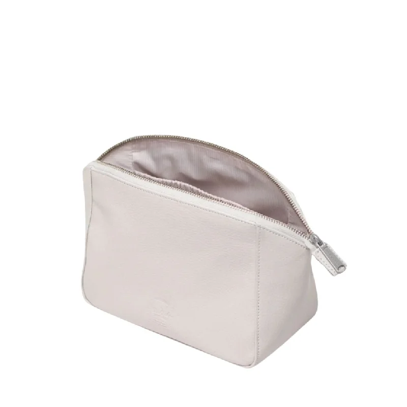 Mirrored Clutch in Silver for Futuristic - Themed GatheringsMilan Toiletry Bag (Moonbeam Vegan Leather)