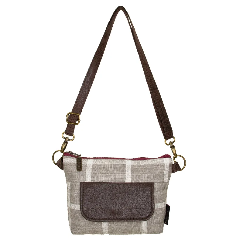 Metallic Crossbody Bag in Silver for New Year's Eve and Special CelebrationsOlivia: Checkmate