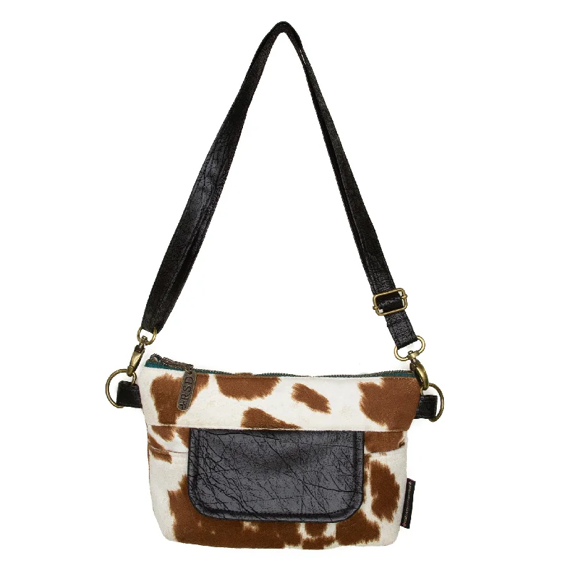 Women's Crossbody Bag with Chain Strap in Gold for a Glamorous TouchOlivia: Longhorn Cowhide