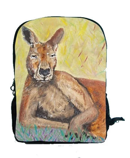 Anti - Theft Women's Backpacks with Hidden Pockets for Safe TravelKangaroo Backpack - Portrait of Charlie