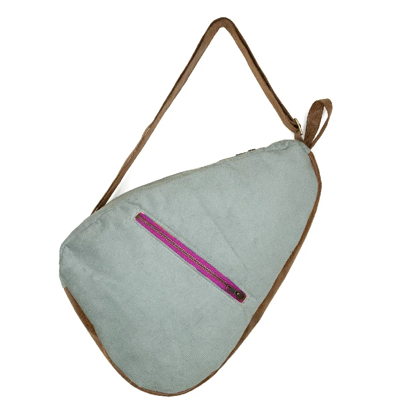 Suede Crossbody Bag in Olive Green for Fall Fashion StatementsRozzi Premier: Eucalyptus Corduroy