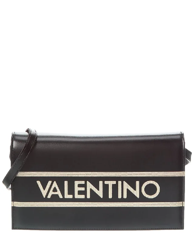 Pvc Shoulder Bag in Clear with Glitter for a Fun and Modern LookValentino by Mario Valentino Lena Lavoro Leather Shoulder Bag