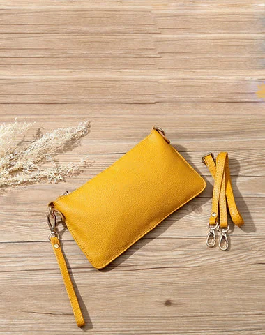 Large Faux Leather Crossbody Bag in Brown with Tassel Details for Casual TravelYellow Leather Wristlet Wallet Womens Small Minimalist Shoulder Purse Zip Crossbody Purse Slim Shoulder Bag for Women