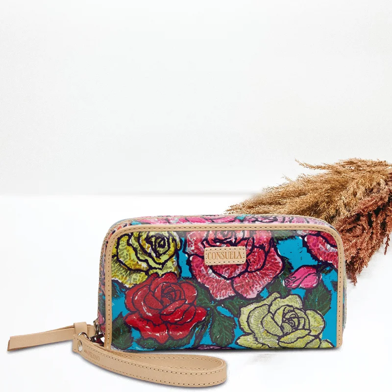 Floral - Printed Women's Card Cases in Pastel Colors for a Feminine VibeConsuela | Rosita Wristlet Wallet