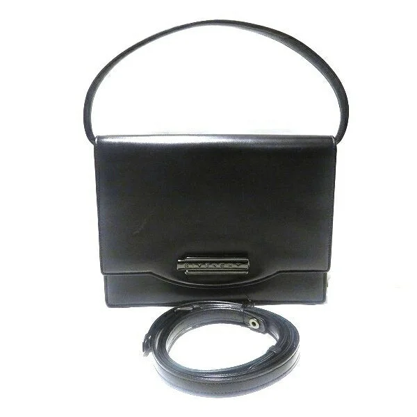 Minimalist Design Women's Satchels in Cream for a Sleek AestheticGivenchy Black Leather Handbag