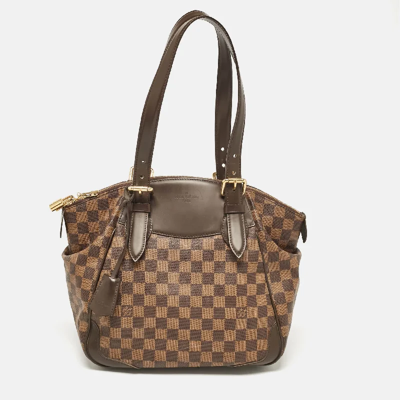 Plus - Size Women's Satchels in Brown with Spacious CompartmentsLouis Vuitton Damier Ebene Canvas Verona Mm Bag