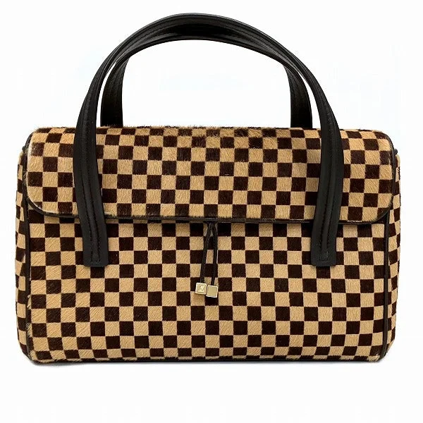 Luxury Leather Women's Satchels in Classic Black for Office ProfessionalsLouis Vuitton Damier Sauvage Lion Handbag