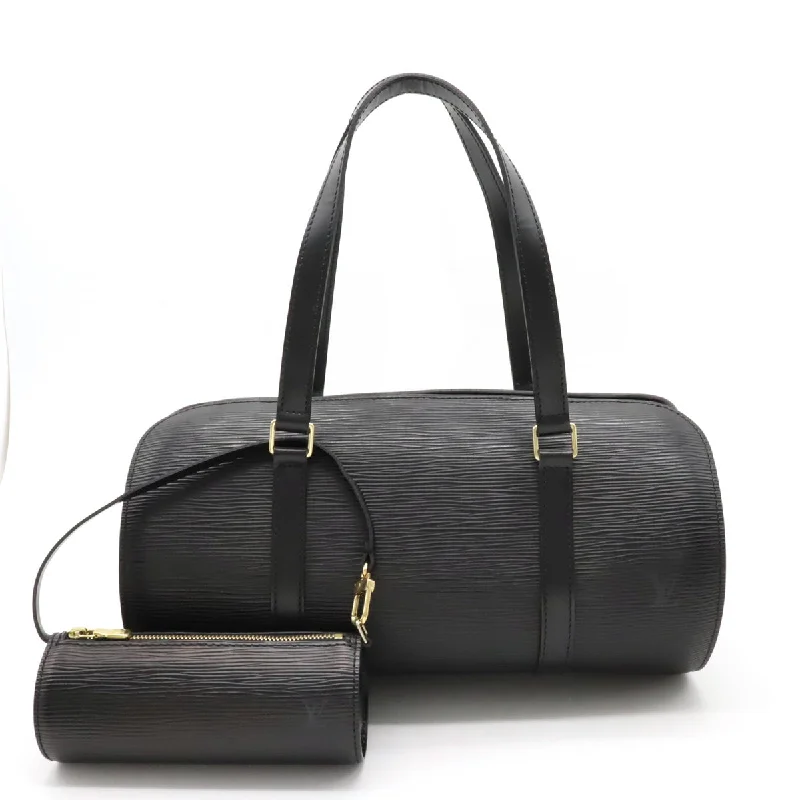 Laptop - Friendly Women's Satchels in Black and Grey for Working WomenLouis Vuitton Epi Soufflot Handbag Black Leather