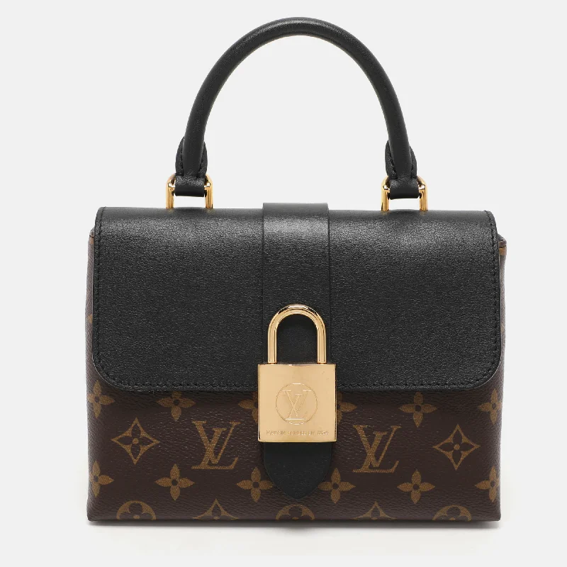 Zipper - Pocket Women's Satchels in Dark Blue for Organized CarriersLouis Vuitton Monogram Canvas And Leather Locky Bb Bag